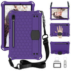 For Samsung Galaxy Tab S8 / Tab S7 / Purple+Black