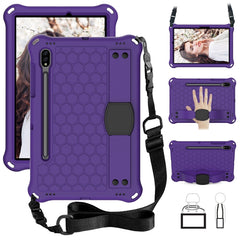 Honeycomb Design EVA + PC Tablet Case with Strap, For Samsung Galaxy Tab S8 / Tab S7