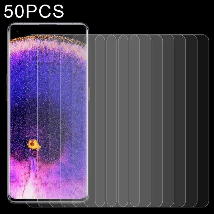 50 PCS 0.26mm 9H 2.5D Tempered Glass Film, For OPPO Find X5 (50 PCS), For OPPO Find X5 Lite (50 PCS), For Itel A27 (50 PCS), For Blackview OSCAL C60 (50 PCS), For Blackview A55 Pro (50 PCS), For ZTE Blade A51s (50 PCS)