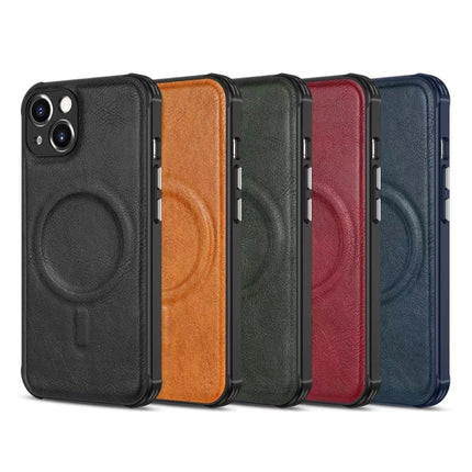 Crazy Horse Cowhide Leather Magnetic Phone Case, For iPhone 13 mini, For iPhone 13, For iPhone 13 Pro, For iPhone 13 Pro Max, For iPhone 12
