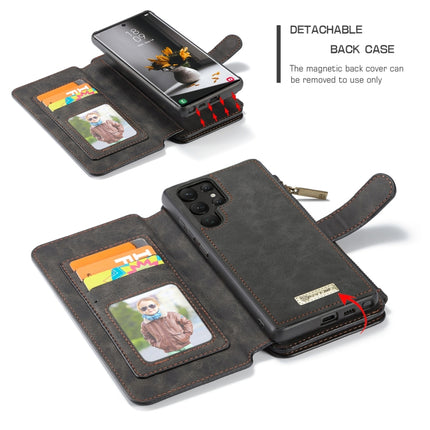 CaseMe-007 Detachable Multifunctional Leather Phone Case, For Samsung Galaxy S22 Ultra 5G