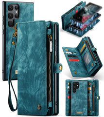 CaseMe-008 Detachable Multifunctional Horizontal Flip Leather Case, For Samsung Galaxy S22 Ultra 5G