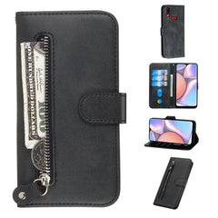 Fashion Calf Texture Zipper Horizontal Flip PU Leather Case, with Holder & Card Slots & Wallet, For Xiaomi Redmi Note 8, For Xiaomi Redmi Note 8 Pro, For Galaxy A10s, For Galaxy A20s