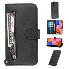 Fashion Calf Texture Zipper Horizontal Flip PU Leather Case, with Holder & Card Slots & Wallet, For Xiaomi Redmi Note 8, For Xiaomi Redmi Note 8 Pro, For Galaxy A10s, For Galaxy A20s