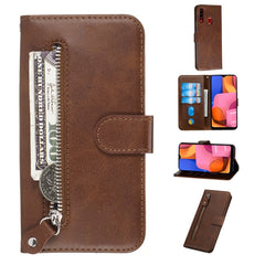 Fashion Calf Texture Zipper Horizontal Flip PU Leather Case, with Holder & Card Slots & Wallet, For Xiaomi Redmi Note 8, For Xiaomi Redmi Note 8 Pro, For Galaxy A10s, For Galaxy A20s