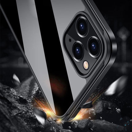 SULADA Metal Frame + Nano Glass + TPU Phone Case, For iPhone 13 Pro Max