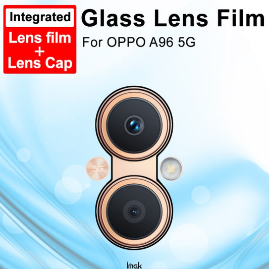 imak Integrated Rear Camera Lens Tempered Glass Film with Lens Cap, For OPPO A96 5G, For vivo V23 5G / V23 Pro 5G