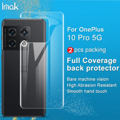 2 PCS imak HD Hydrogel Film Phone Back Protector, For OnePlus 10 Pro 5G