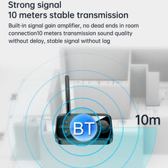 C41 3 in 1 Optical Fiber Bluetooth 5.0 Audio Adapter Receiver Transmitter with LCD Screen, C41