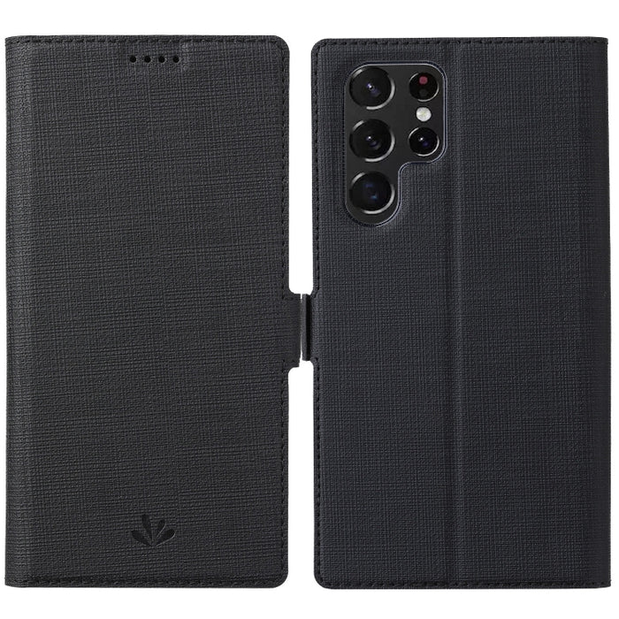 ViLi K Series Magnetic Buckle Leather Phone Case, For Samsung Galaxy S22 Ultra 5G