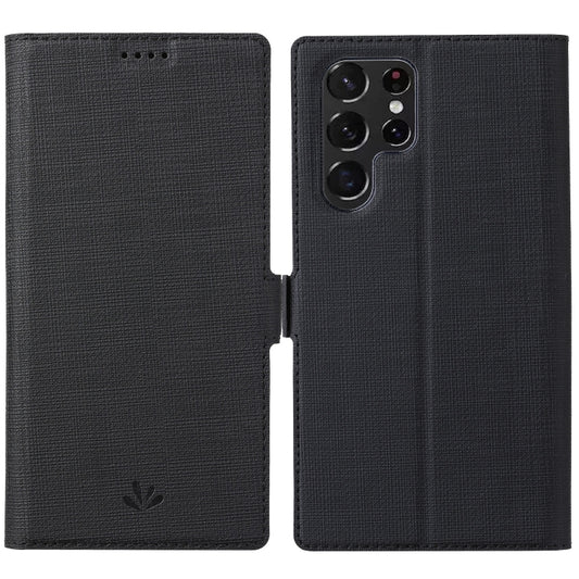 ViLi K Series Magnetic Buckle Leather Phone Case, For Samsung Galaxy S22 Ultra 5G