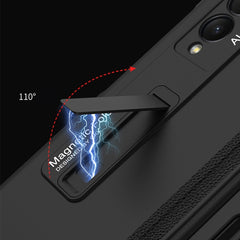 GKK Integrated Magnetic Full Coverage Phone Flip Case with Pen Slot, For Samsung Galaxy Z Fold3 5G