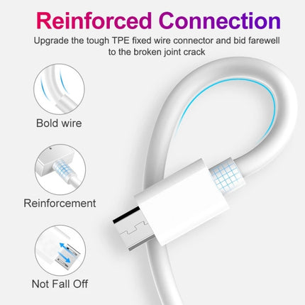 USB to Micro USB Copper Core Charging Cable, 30cm, 50cm, 1m