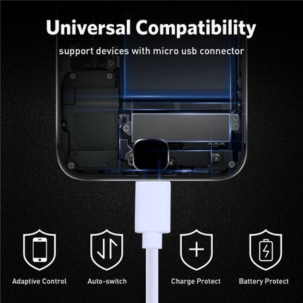 USB to Micro USB Copper Core Charging Cable, 30cm, 50cm, 1m