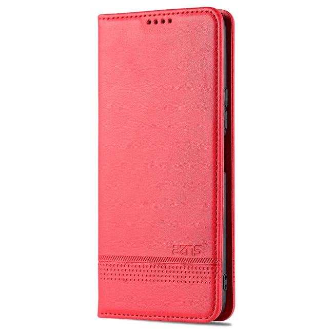 AZNS Magnetic Calf Texture Leather Phone Case