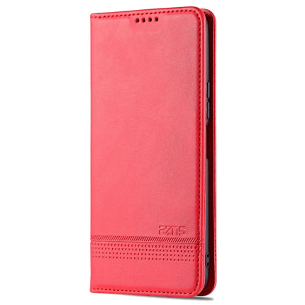 AZNS Magnetic Calf Texture Leather Phone Case
