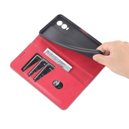 AZNS Magnetic Calf Texture Leather Phone Case