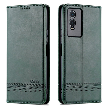 AZNS Magnetic Calf Texture Leather Phone Case