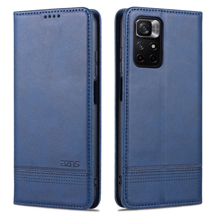 AZNS Magnetic Calf Texture Leather Phone Case