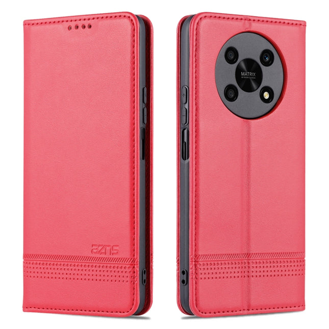 AZNS Magnetic Calf Texture Leather Phone Case