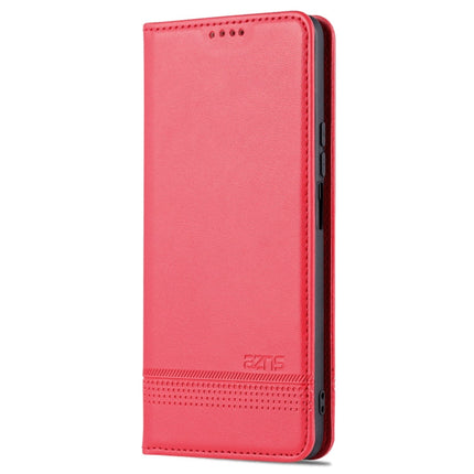 AZNS Magnetic Calf Texture Leather Phone Case