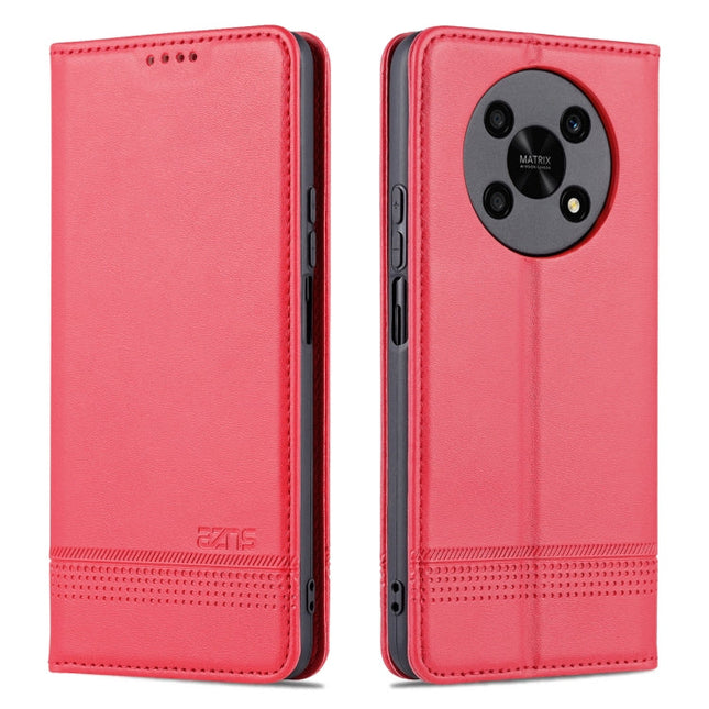 AZNS Magnetic Calf Texture Leather Phone Case