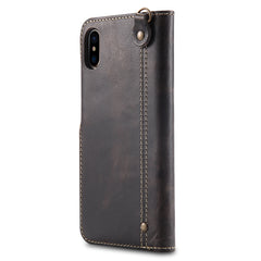 Denior Oil Wax Cowhide Magnetic Button Horizontal Flip Leather Case with Card Slots & Wallet, For iPhone XS Max, For Galaxy S9, For Galaxy S9 Plus, For Galaxy Note 8, For Galaxy Note9, For Huawei Mate 20, For Huawei Mate 20 Pro, For Galaxy S10