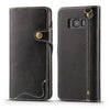 Denior Oil Wax Cowhide Magnetic Button Horizontal Flip Leather Case with Card Slots & Wallet, For iPhone 6, For iPhone 6 Plus / 6s Plus, For iPhone 7 / 8, For iPhone 7 Plus / 8 Plus, For iPhone X / XS, For Galaxy S8, For iPhone XR, For Galaxy S8 Plus