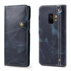 Denior Oil Wax Cowhide Magnetic Button Horizontal Flip Leather Case with Card Slots & Wallet, For iPhone XS Max, For Galaxy S9, For Galaxy S9 Plus, For Galaxy Note 8, For Galaxy Note9, For Huawei Mate 20, For Huawei Mate 20 Pro, For Galaxy S10