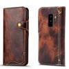 Denior Oil Wax Cowhide Magnetic Button Horizontal Flip Leather Case with Card Slots & Wallet, For iPhone XS Max, For Galaxy S9, For Galaxy S9 Plus, For Galaxy Note 8, For Galaxy Note9, For Huawei Mate 20, For Huawei Mate 20 Pro, For Galaxy S10