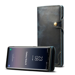 Denior Oil Wax Cowhide Magnetic Button Horizontal Flip Leather Case with Card Slots & Wallet, For Galaxy Note9, For Huawei Mate 20, For Huawei Mate 20 Pro, For Galaxy S10, For Galaxy S10e, For Galaxy S10 Plus