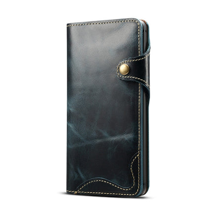 Denior Oil Wax Cowhide Magnetic Button Horizontal Flip Leather Case with Card Slots & Wallet, For Galaxy Note9, For Huawei Mate 20, For Galaxy S10, For Galaxy S10e, For Galaxy S10 Plus, For Galaxy Note 10