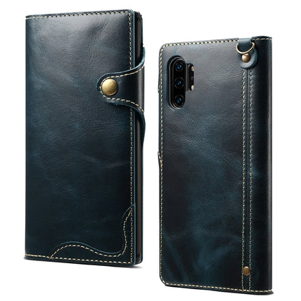 Denior Oil Wax Cowhide Magnetic Button Horizontal Flip Leather Case with Card Slots & Wallet, For Galaxy Note 10, For Galaxy Note 10 Plus, For iPhone 11, For iPhone 11 Pro, For iPhone 11 Pro Max