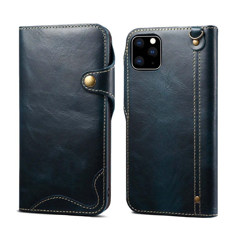 Denior Oil Wax Cowhide Magnetic Button Horizontal Flip Leather Case with Card Slots & Wallet, For Galaxy S10e, For Galaxy S10 Plus, For Galaxy Note 10, For Galaxy Note 10 Plus, For iPhone 11, For iPhone 11 Pro, For iPhone 11 Pro Max