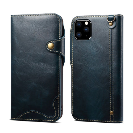 Denior Oil Wax Cowhide Magnetic Button Horizontal Flip Leather Case with Card Slots & Wallet, For Galaxy Note 10, For Galaxy Note 10 Plus, For iPhone 11, For iPhone 11 Pro, For iPhone 11 Pro Max