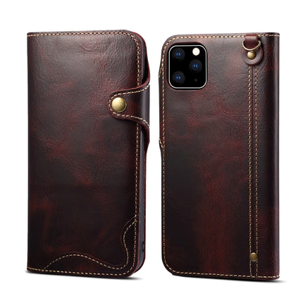 Denior Oil Wax Cowhide Magnetic Button Horizontal Flip Leather Case with Card Slots & Wallet, For Galaxy Note 10, For Galaxy Note 10 Plus, For iPhone 11, For iPhone 11 Pro, For iPhone 11 Pro Max