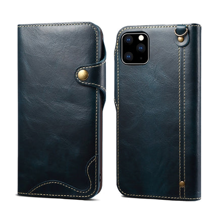 Denior Oil Wax Cowhide Magnetic Button Horizontal Flip Leather Case with Card Slots & Wallet, For Galaxy Note 10, For Galaxy Note 10 Plus, For iPhone 11, For iPhone 11 Pro, For iPhone 11 Pro Max