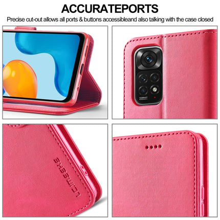 LC.IMEEKE Calf Texture Leather Phone Case, For Xiaomi Redmi Note 11/11S, For Xiaomi Redmi Note 11 Pro International Version, For Xiaomi Redmi Note 11/11S International Version, For Xiaomi Redmi Note 11 International Version