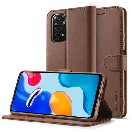 LC.IMEEKE Calf Texture Leather Phone Case, For Xiaomi Redmi Note 11/11S, For Xiaomi Redmi Note 11 Pro International Version, For Xiaomi Redmi Note 11/11S International Version, For Xiaomi Redmi Note 11 International Version
