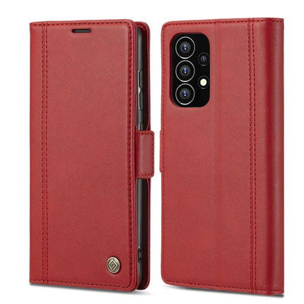 LC.IMEEKE Magnetic Buckle PU + TPU Leather Phone Case, For Samsung Galaxy A53 5G