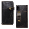 Denior Oil Wax Cowhide DK Magnetic Button Horizontal Flip Leather Case with Holder & Card Slots & Wallet, For iPhone 7 / 8, For iPhone 7 Plus / 8 Plus, For iPhone X / XS, For iPhone XR, For iPhone XS Max, For Galaxy S10, For iPhone 11, For Galaxy S10 Plus