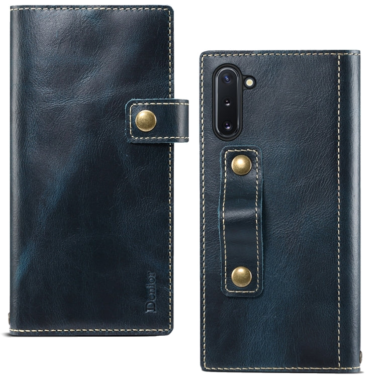 Denior Oil Wax Cowhide DK Magnetic Button Horizontal Flip Leather Case with Holder & Card Slots & Wallet, For iPhone 11 Pro, For Galaxy Note 10, For iPhone 11 Pro Max, For Galaxy Note 10 Plus