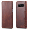 Denior Oil Wax Cowhide Simple Horizontal Flip Leather Case with Card Slots & Wallet, For Galaxy Note 8, For iPhone 6s / 7 / 8, For iPhone 6 Plus / 7 Plus / 8 Plus, For Galaxy S8, For Galaxy S8 Plus, For Galaxy S9, For Galaxy S9 Plus, For Galaxy Note9