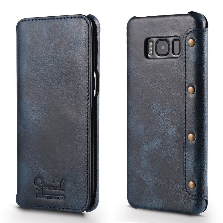 Denior Oil Wax Cowhide Simple Horizontal Flip Leather Case with Card Slots & Wallet, For Galaxy Note 8, For iPhone 6s / 7 / 8, For iPhone 6 Plus / 7 Plus / 8 Plus, For Galaxy S8, For Galaxy S8 Plus, For Galaxy S9, For Galaxy S9 Plus, For Galaxy Note9