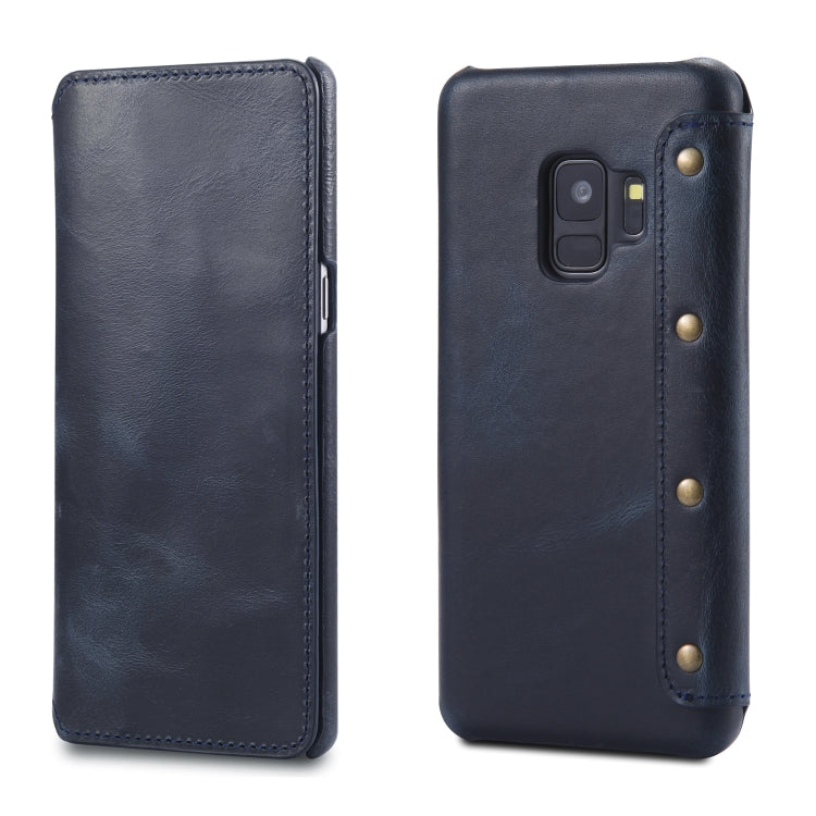 Denior Oil Wax Cowhide Simple Horizontal Flip Leather Case with Card Slots & Wallet, For Galaxy Note 8, For iPhone 6s / 7 / 8, For iPhone 6 Plus / 7 Plus / 8 Plus, For Galaxy S8, For Galaxy S8 Plus, For Galaxy S9, For Galaxy S9 Plus, For Galaxy Note9