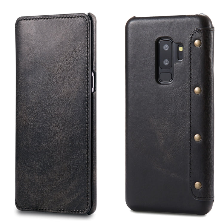 Denior Oil Wax Cowhide Simple Horizontal Flip Leather Case with Card Slots & Wallet, For Galaxy Note 8, For iPhone 6s / 7 / 8, For iPhone 6 Plus / 7 Plus / 8 Plus, For Galaxy S8, For Galaxy S8 Plus, For Galaxy S9, For Galaxy S9 Plus, For Galaxy Note9