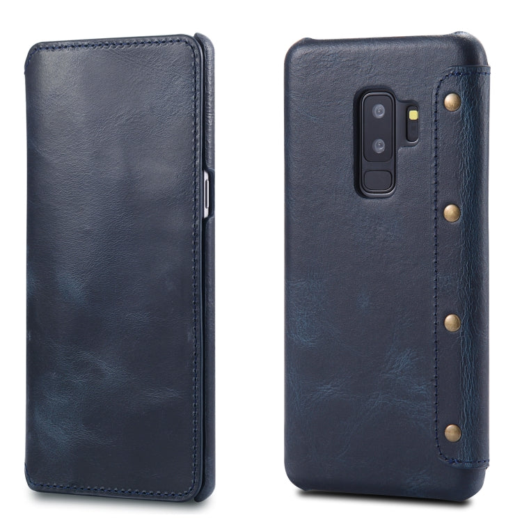 Denior Oil Wax Cowhide Simple Horizontal Flip Leather Case with Card Slots & Wallet, For Galaxy Note 8, For iPhone 6s / 7 / 8, For iPhone 6 Plus / 7 Plus / 8 Plus, For Galaxy S8, For Galaxy S8 Plus, For Galaxy S9, For Galaxy S9 Plus, For Galaxy Note9