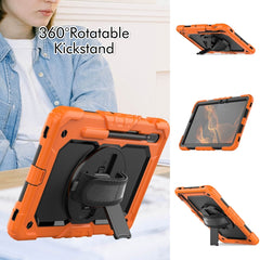 Silicone + PC Tablet Case with Shoulder Strap, For Samsung Galaxy Tab S8 11 inch SM-X700, For Samsung Galaxy Tab S8+ 12.4 inch SM-X800