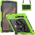 For Samsung Galaxy Tab S8+ 12.4 inch SM-X800 / Yellow Green+Black