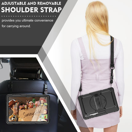 Silicone + PC Tablet Case with Shoulder Strap, For Samsung Galaxy Tab S10 Ultra / S9 Ultra / S8 Ultra